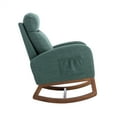 thumbnail image 7 of Rocking Chair Indoor Lounge Chair Comfortable Accent Chair,Nursery Glider Recliner Modern Rocker Glider Chair with Tufted High Back Cushion and Side Pockets for Living Room Bedroom Office,Emerald, 7 of 7