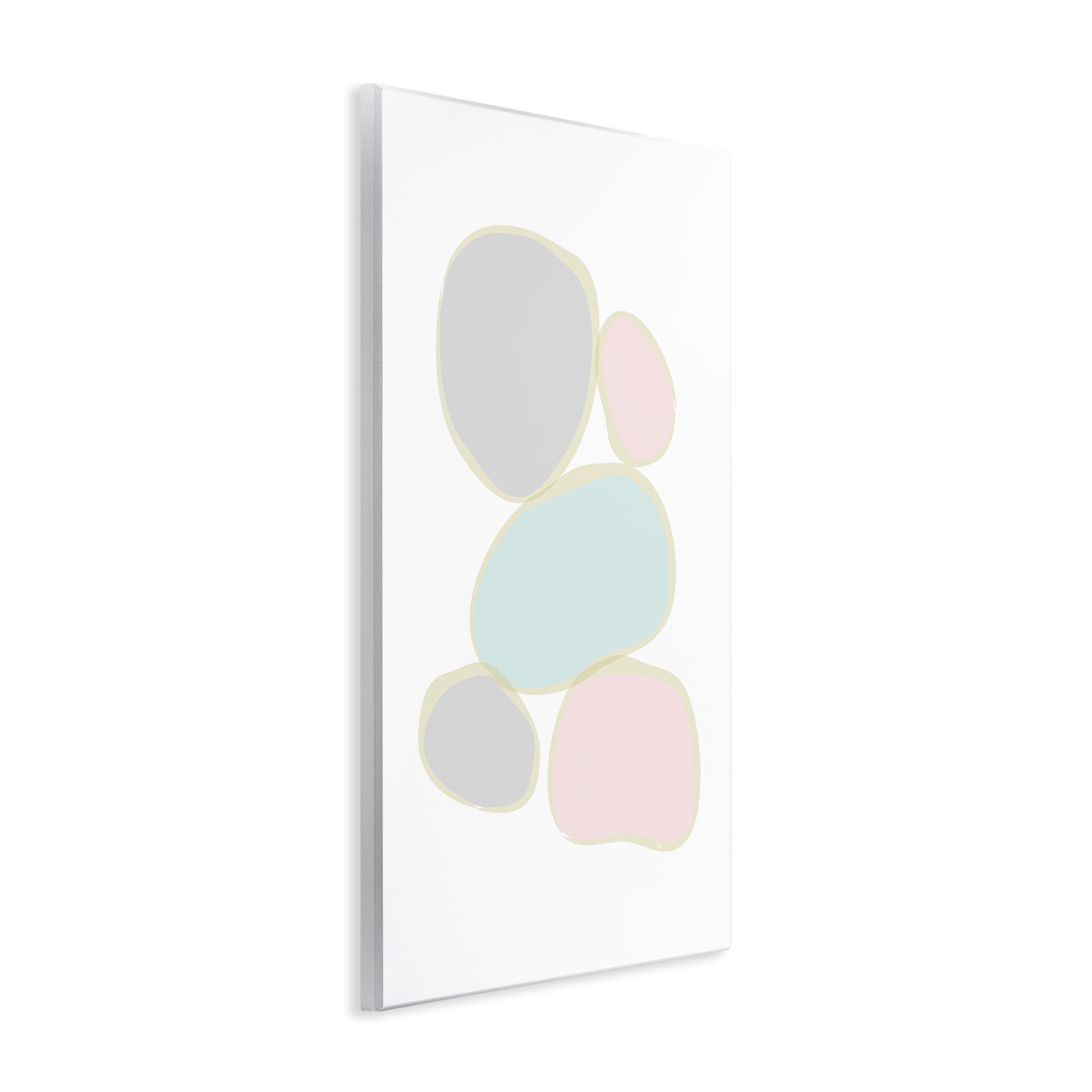 Stupell Industries Minimal Pastel Pebbles Abstract Painting Unframed Art Print Wall Art, 10 x 15