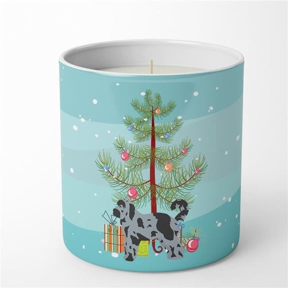 Aussiedoodle #2 Christmas Tree 10 oz Decorative Soy Candle 3.25 in x 3.75 in