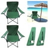2 Folding Portable Chair Set Patio Outdoor Beach Camping Hiking Drink Holder Sun