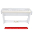 thumbnail image 4 of Transparent Grind Arenaceous Piano Cover Digital Piano Keyboard Dustproof and Waterproof Cover, 4 of 5