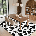 thumbnail image 5 of CURLYOOT Cow Print Area Rugs for Living Room Bedroom, 4' 10" x 6' 8" Washable Rug, Abstract Floor Carpet with Non Slip Backing for Dining Room Indoor, 5 of 6