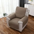 thumbnail image 1 of Nvzi Funda de sofá de color sólido, funda de sofá reclinable de color caqui para sala de estar,lavable, protector de sofá para muebles (21,65 x 78,74 pulgadas), 1 of 4