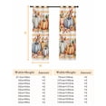 thumbnail image 6 of Fsddascl Orange Blue Green Pumpkin Blackout Curtains for Bedroom/Living Room, Thermal Insulated Kitchen Curtains, Thanksgiving Fall Leaf Orange Stripe Grommet Darkening Window Treatment 52"x72"x2, 6 of 6