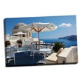 thumbnail image 2 of Gango Home Decor Restaurant in Greece II by Larry Malvin (Ready to Hang); One 36x24in Hand-Stretched Canvas, 2 of 4