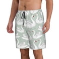 thumbnail image 2 of Balery White Birds Traje de Baño Estilo Hawaiano para Hombre, Shorts de Secado Rápido con Bolsillos-X-Large, 2 of 6
