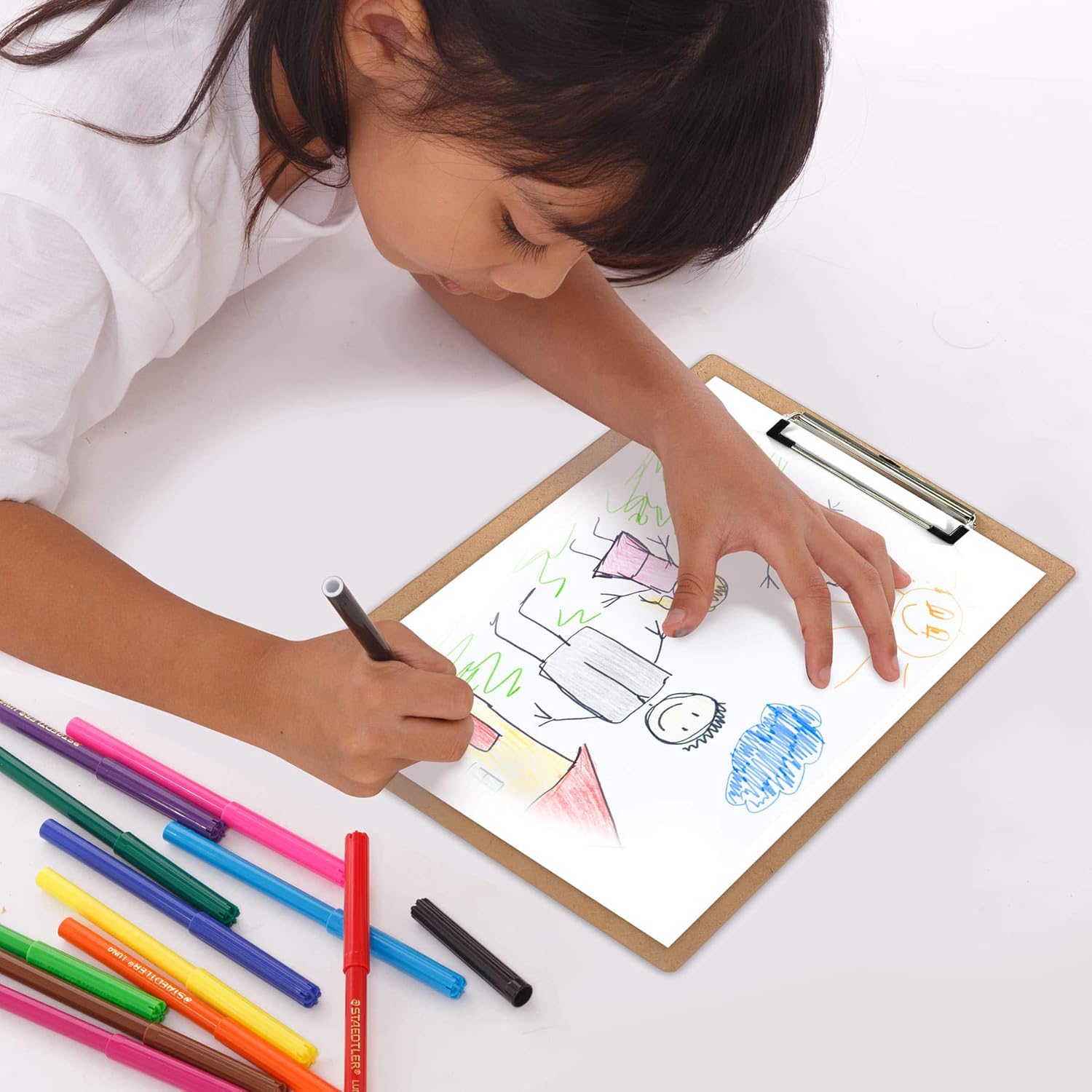 Acrimet Clipboard Letter Size A4 (13” x 9 1/16”) Low Profile Clip (Hardboard) (36 Pack)