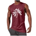 thumbnail image 2 of COSFO Mens Workout Tank Tops Hawaiian Summer Muscle Graphic Tees Crew Neck Casual Beach Sleeveless Classic Fit Shirts, 2 of 5