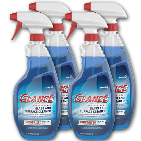 Diversey Glance Powerized Glass And Surface Cleaner, Liquid, 32 Oz, 4/carton