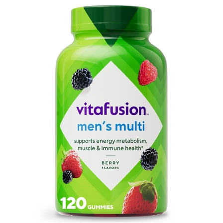vitafusion Adult Gummy Vitamins for Men with 10% More Vitamins A, C, & E, 120 Count