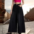 thumbnail image 3 of REALiKUN Jeans for Women High Waist Boyfriend Jeans Vintage Loose Wide Leg Denim Pants Teen Girls Hiphop Streetwear, 3 of 7