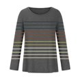 thumbnail image 4 of GuangCheng Womens Striped Tops Loose Fit Sleeveless Crew Neck Summer Casual Blouses, 4 of 5