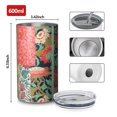 thumbnail image 4 of 20oz Coffee Tumblers Pioneer Flower Stainless Steel Vacuum Insulated Travel Tumbler Coffee Cups Mug with Lid and Straw with Cleaning Brush for Cold & Hot Drinks, 4 of 5