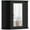 Black, variant on HOMCOM Medicine Cabinet with Mirror, Wall Mounted Mirror Cabinet, Black