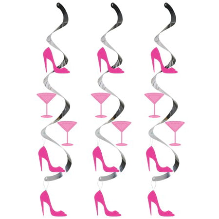 Club Pack Of 60 Pink Martini Glass And High Heel Shoe Dizzy