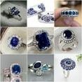 thumbnail image 4 of EOEMY Gorgeous 925 Silver Cubic Zirconia Ring Women Jewelry Wedding Gift Sz 6-10-#14-10, 4 of 9