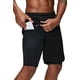 thumbnail image 1 of Pinkbomb Pantalones cortos para correr 2 en 1 para hombre, pantalones cortos para gimnasio, entrenamiento, secado rápido, con bolsillo para teléfono (negro pequeño), 1 of 5