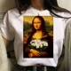 thumbnail image 3 of Camiseta divertida con imagen de Mona Lisa para mujer, camisetas gráficas de parodia, ropa de calle humirosa, Tops de verano, blusa Y2k para mujer, ropa Kawaii, 3 of 5