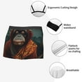 thumbnail image 2 of JUNZAN Banana Leaf Meditating Gorilla Mens Underwear Boxer Briefs for Men’s - Large, 2 of 5