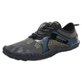 thumbnail image 2 of LJEFF Men Water Shoes, Breathable Quick Dry Lightweight Non-Slip Trail Beach Aqua Sneakers Black, 2 of 9