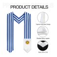 thumbnail image 5 of More design Graduation shawl Uruguay Flag & United States Flag Stole Sash Honor Study Aboard International Students, 5 of 9