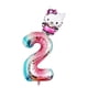 thumbnail image 3 of Juego de globos de aluminio de dibujos animados de Hello Kitty, decoraciones para fiesta de cumpleaños de Hello Kitty, globos con número, juguete para baby shower, 2 uds., 3 of 3