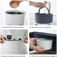 thumbnail image 3 of Microwave Rice Cooker  2L Microwave Cookware  7.3x7.3x5.1in Rice Steamer  Household Steam Pot  Microwave Rice and Pasta Cooker Portable Oven Rice Maker Set Kitchen Cookware(Green), 3 of 9