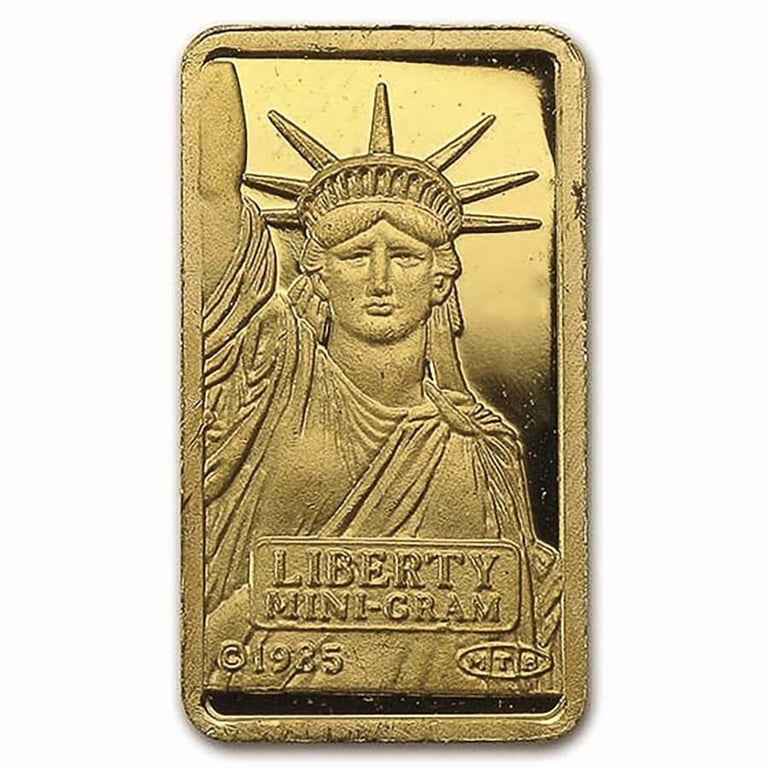 1 Gram Gold Bullion Bars, Secondary Market, .9999 Fine, Protective