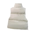 thumbnail image 3 of Mifsaly Womens Puffer Vest Stand Collar Sleeveless Quilted Jacket Lightweight Warm Casual Winter Outerwear with Pockets for Travel Daily White,XL, 3 of 4