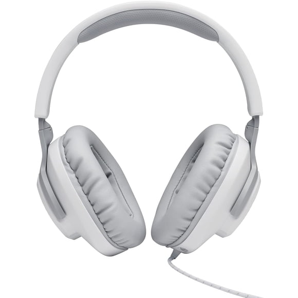 Audífonos JBL Quantum 100 Alámbricos con Micrófono Extraíble Blanco