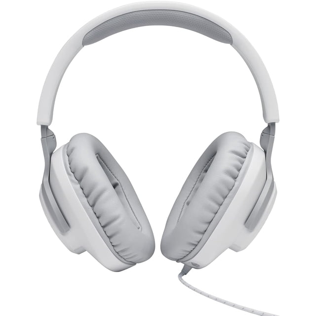 Audífonos JBL Quantum 100 Alámbricos con Micrófono Extraíble Blanco