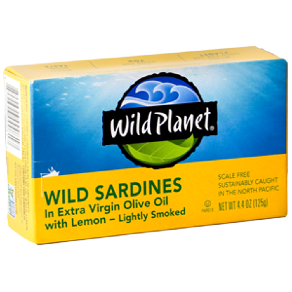 (12 pack) Wild Wild Sardines in Extra Virgin Olive Oil, 4.4 oz