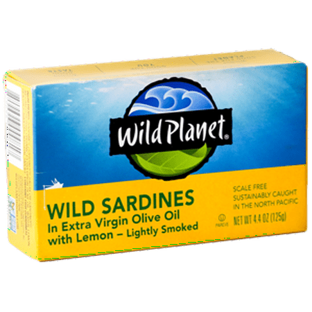 (12 Pack) Wild Planet Wild Sardines in Extra Virgin Olive Oil, 4.4 oz can