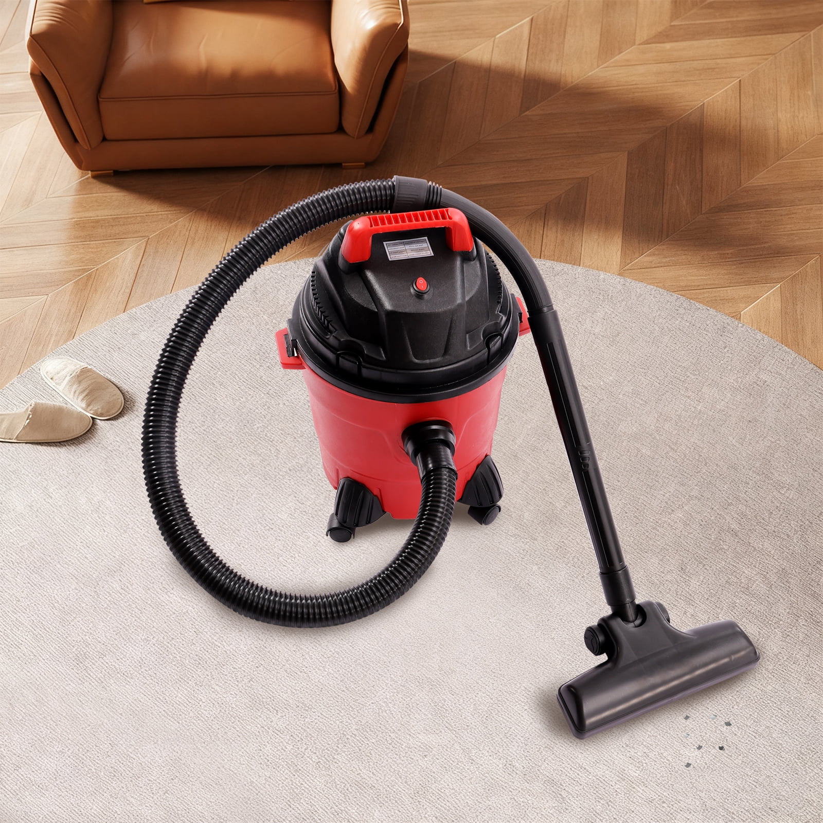 4 Gallon Wet Dry Vacuum Cleaner 1.34HP Portable Cleaner Machine Floor Cleaner with Blower Function for Floor Upholstery Gap Car