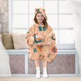 thumbnail image 7 of FORMRS Wearable Blanket Hoodie with Sleeves for Kids Cozy Flannel Sweatshirt, Christmas Santa, 7 of 7