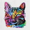 thumbnail image 2 of Cute Cat | Dean Russo Art Animal Lover Ladies Racerback Tank Top, White, X-Large, 2 of 6