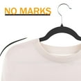 thumbnail image 5 of EasyPAG Velvet Hangers 30 Pack, Non-Slip Clothes Hangers, Suit Hangers with Shoulder Notches, Pants Bar, 360° Swivel Hook, Space-Saving, for Closet, Black, 5 of 5