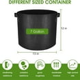 thumbnail image 2 of 10 Pack 7 Gallon Garden Bags Plant Grow Bags with Durable Handles for Garden Indoor Outdoor, 2 of 8