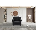 thumbnail image 2 of Modern Black Fabric Living Room Sofa Single Seat - Stylish and Durable for Compact Spaces, 2 of 6