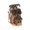 Light Brown, variant on Halloween Light Up Haunted House Figurine with Ghost & Pumpkin Decor, Spooky Mini Halloween Ghost Mansion Tabletop Ornament, Farmhouse Fall LED Lighted Decor