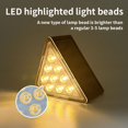 thumbnail image 4 of Luces LED solares para escaleras al aire libre, lámpara triangular de cubierta Solar, impermeable IP67, luces de Decoración Súper brillantes para Patio, 4 of 4
