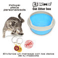 thumbnail image 2 of KE WOOW CAJA DE ARENA para Gatos ABIERTO, Arenero para Gato Grande con pared y Marco, Orinal Arena para Gato, Serie Areneros Abiertos, Inodoro para conejos, AZUL KE WOOW  Arenero Abierto, con marco superior, 2 of 10
