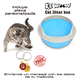 thumbnail image 2 of KE WOOW CAJA DE ARENA para Gatos ABIERTO, Arenero para Gato Grande con pared y Marco, Orinal Arena para Gato, Serie Areneros Abiertos, Inodoro para conejos, AZUL KE WOOW  Arenero Abierto, con marco superior, 2 of 10