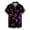 Purple, variant on Odeerbi Graphic Beach Shirts for Men Casual Buttons Valentine's Day printing Blouse With Pocket Lapel Short Sleeve Shirt Black