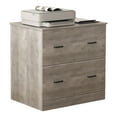 thumbnail image 4 of Realspace® Peakwood 30-1/2"W x 21-4/5"D Lateral 2-Drawer File Cabinet, Smoky Brown, 4 of 8