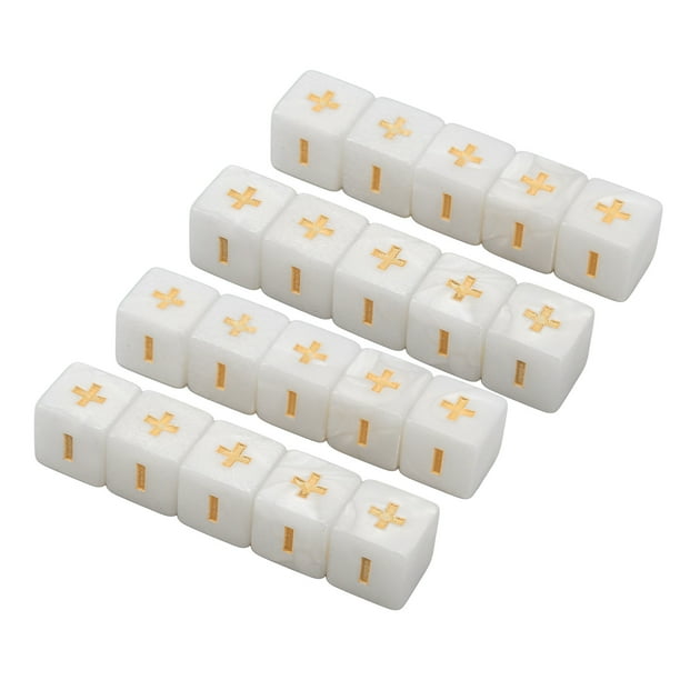 Math Dice Set, Math Operation Dices Intelligence Development 16mm Educational For Classroom ANGGREK Otros