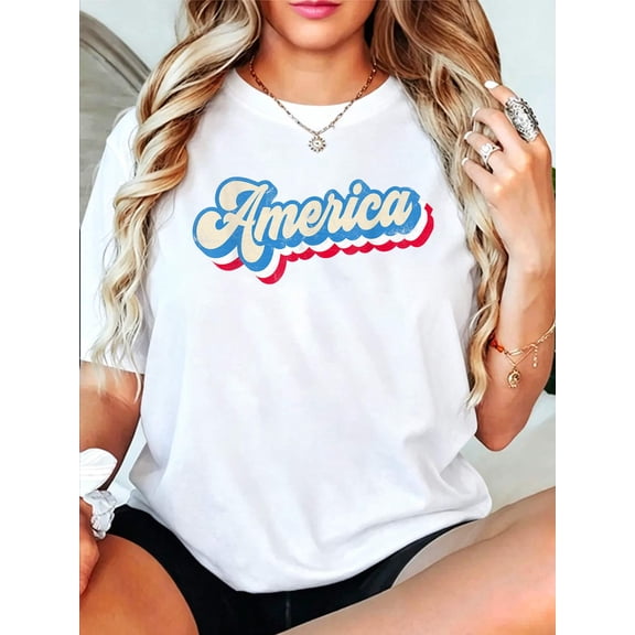 Retro 4th of July America Patriotic Fourth of July Family T-Shirt
