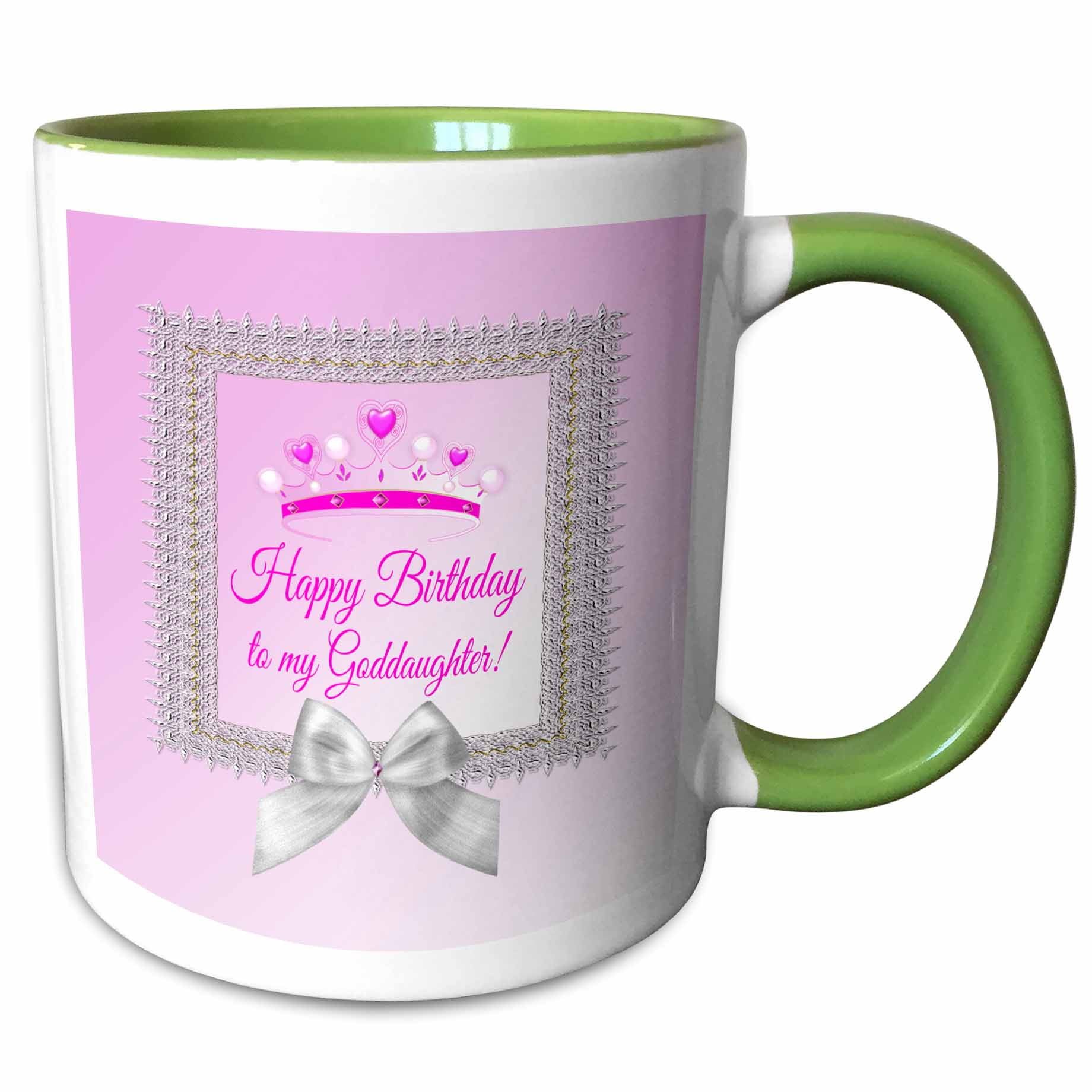 3drose Princess Crown Silver Frame Bow Happy Birthday Goddaughter Pink Two Tone Green Mug 11 Ounce Walmart Com Walmart Com 3drose Princess Crown Silver Frame Bow Happy Birthday Goddaughter Pink Two Tone Green Mug 11 Ounce Walmart Com Walmart Com