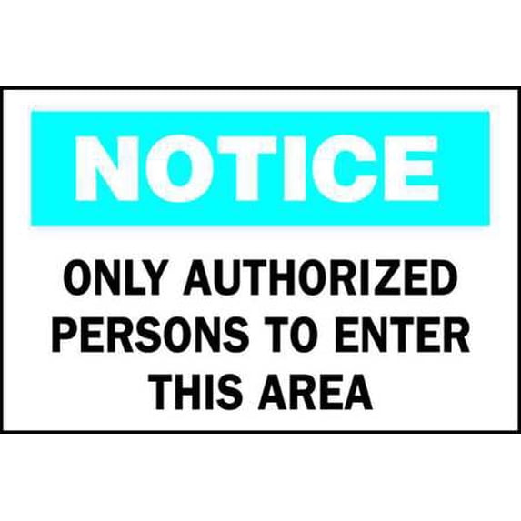 BRADY 84159 Admittance Sign