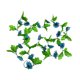 thumbnail image 1 of Guirnalda de girasol artificial de 18 cabezas, simulación de flores, vid, colgante de pared, plástico, flor falsa, ratán, azul oscuro seitruly HA8325-05B, 1 of 6